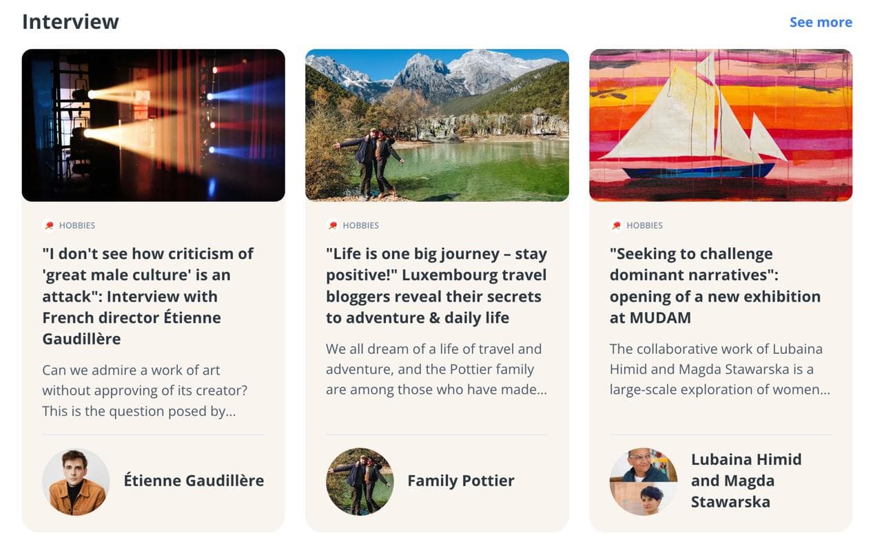 Interviews on Luxtoday